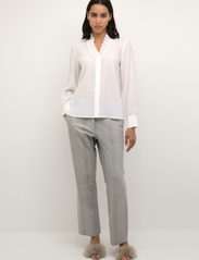 Karen By Simonsen - NathasjaKB Shirt - long-sleeved blouses - bright white - 4