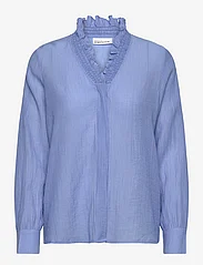 Karen By Simonsen - NathasjaKB Shirt - long-sleeved blouses - della robbia blue - 0