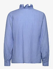 Karen By Simonsen - NathasjaKB Shirt - långärmade blusar - della robbia blue - 1