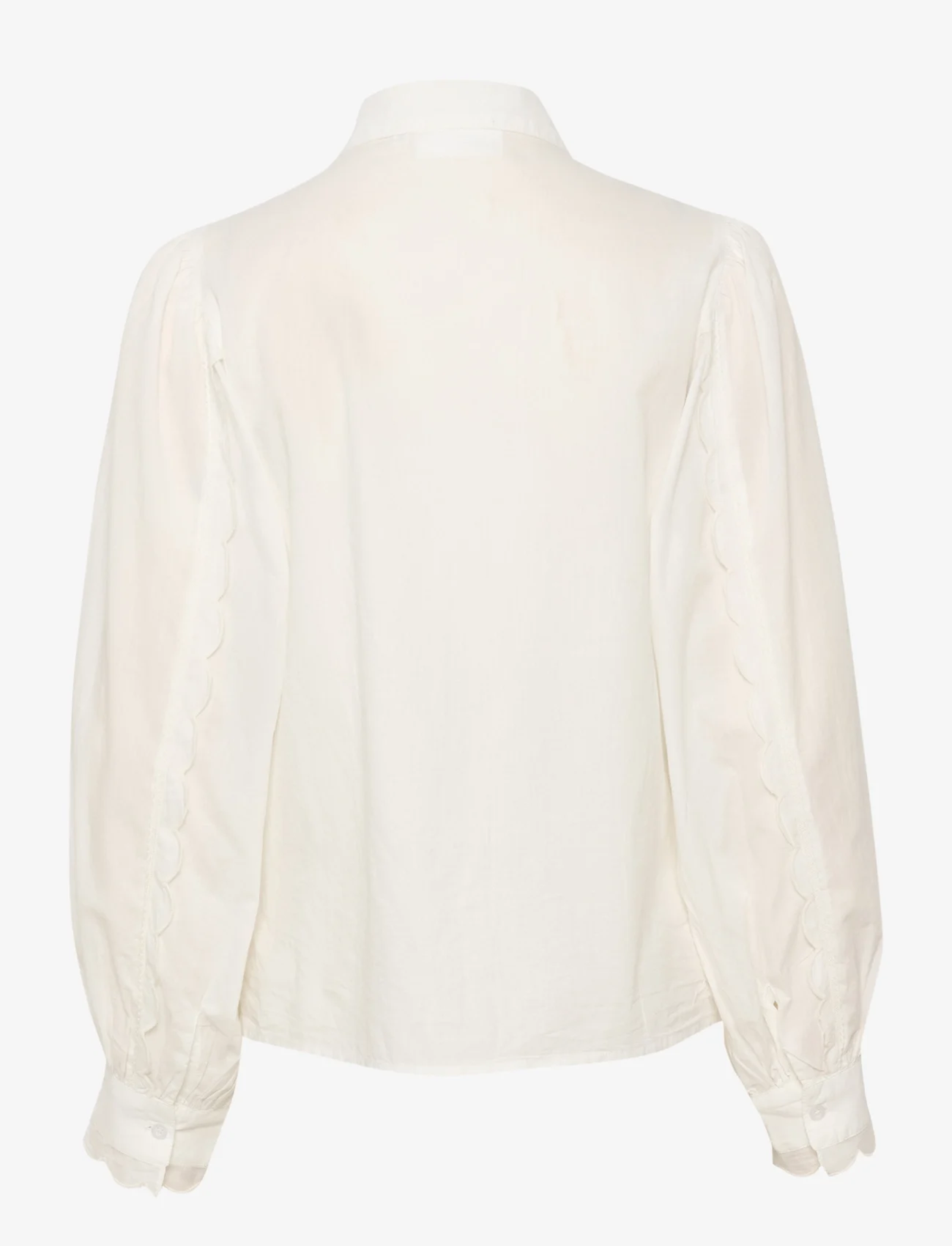 Karen By Simonsen - NadiaKB Shirt - langærmede bluser - bright white - 1