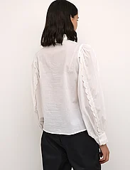 Karen By Simonsen - NadiaKB Shirt - langermede bluser - bright white - 4