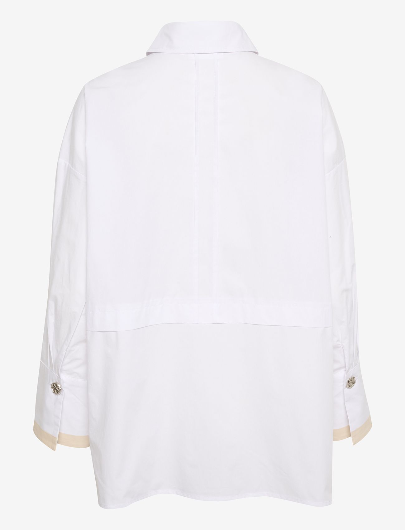 Karen By Simonsen - NillaKB Shirt - long-sleeved shirts - bright white - 1