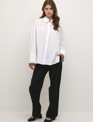 Karen By Simonsen - NillaKB Shirt - langærmede skjorter - bright white - 4