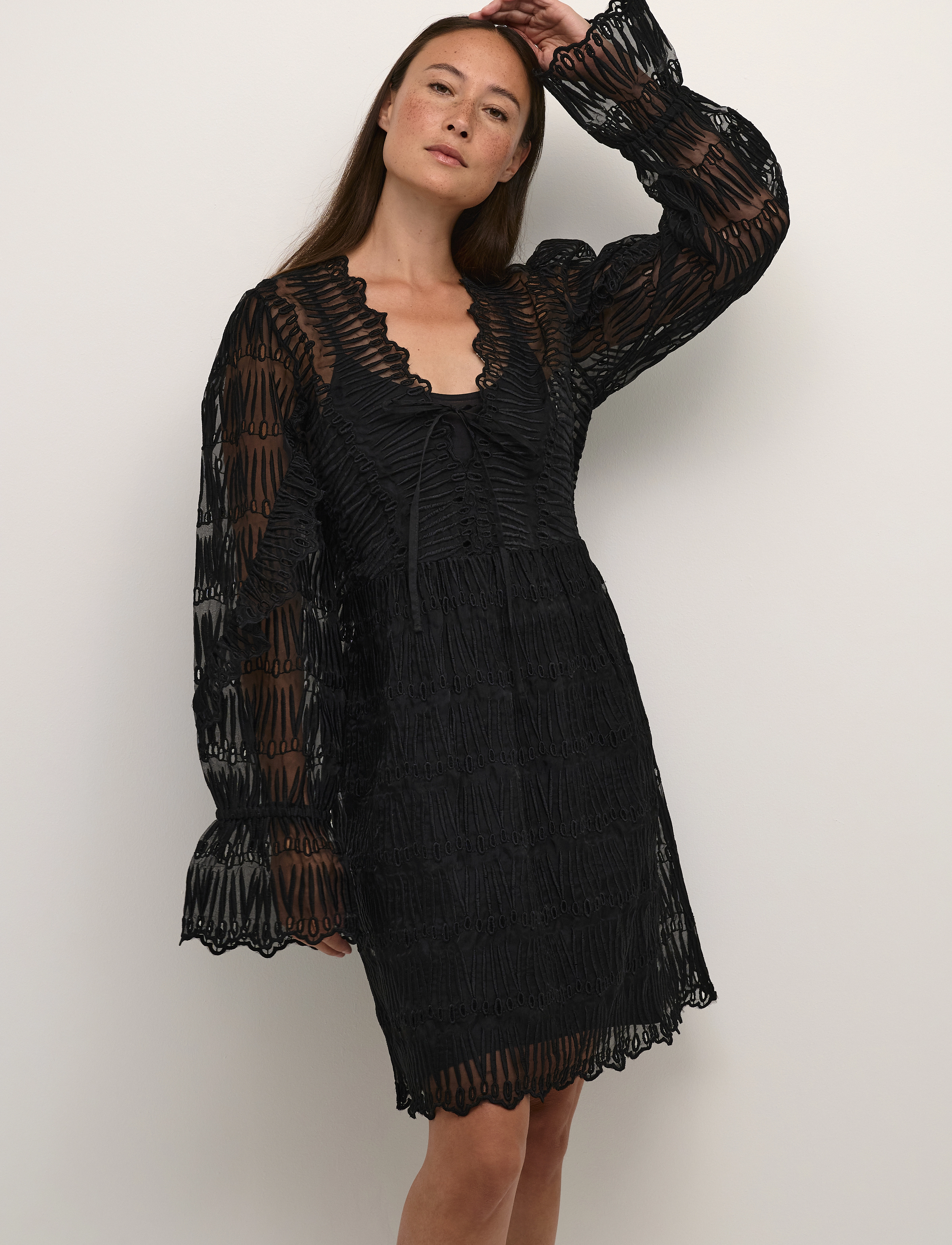 Karen By Simonsen Nadinekb Dress, 32, Black, Kjoler > Knælange Og Midi, Dame
