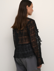 Karen By Simonsen - NadineKB Blouse - long-sleeved blouses - meteorite - 3