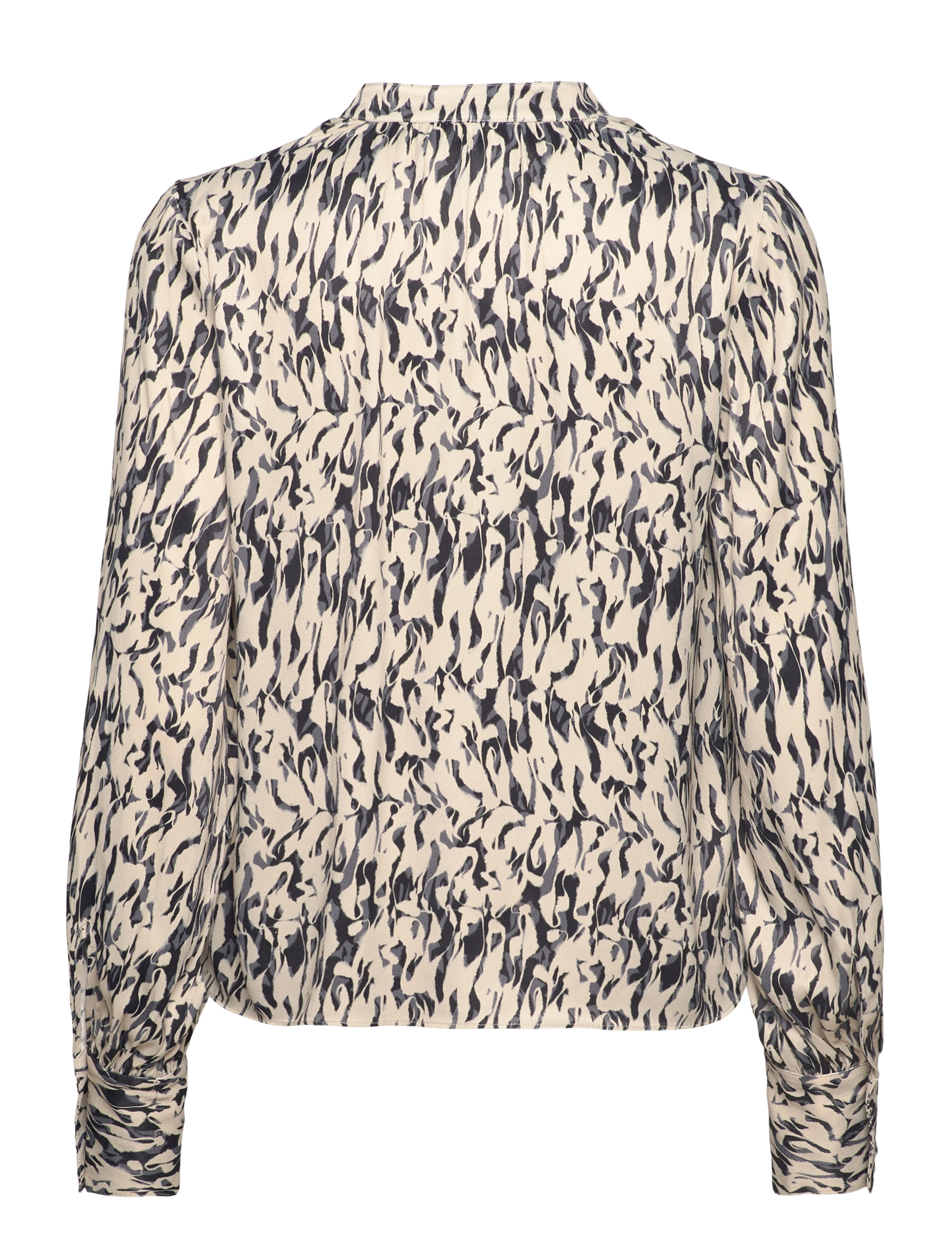 Karen By Simonsen - NikoleKB Blouse - langærmede bluser - nikole print black - 2