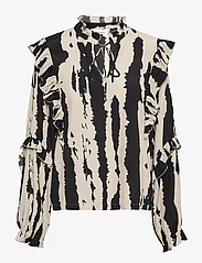 Karen By Simonsen - NimeKb Blouse - langærmede bluser - nimekb print black - 0