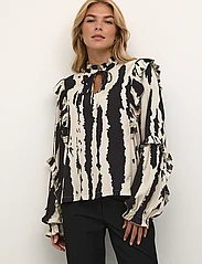 Karen By Simonsen - NimeKb Blouse - long-sleeved blouses - nimekb print black - 2