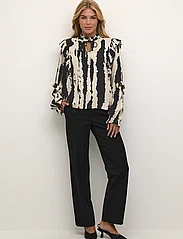 Karen By Simonsen - NimeKb Blouse - long-sleeved blouses - nimekb print black - 3
