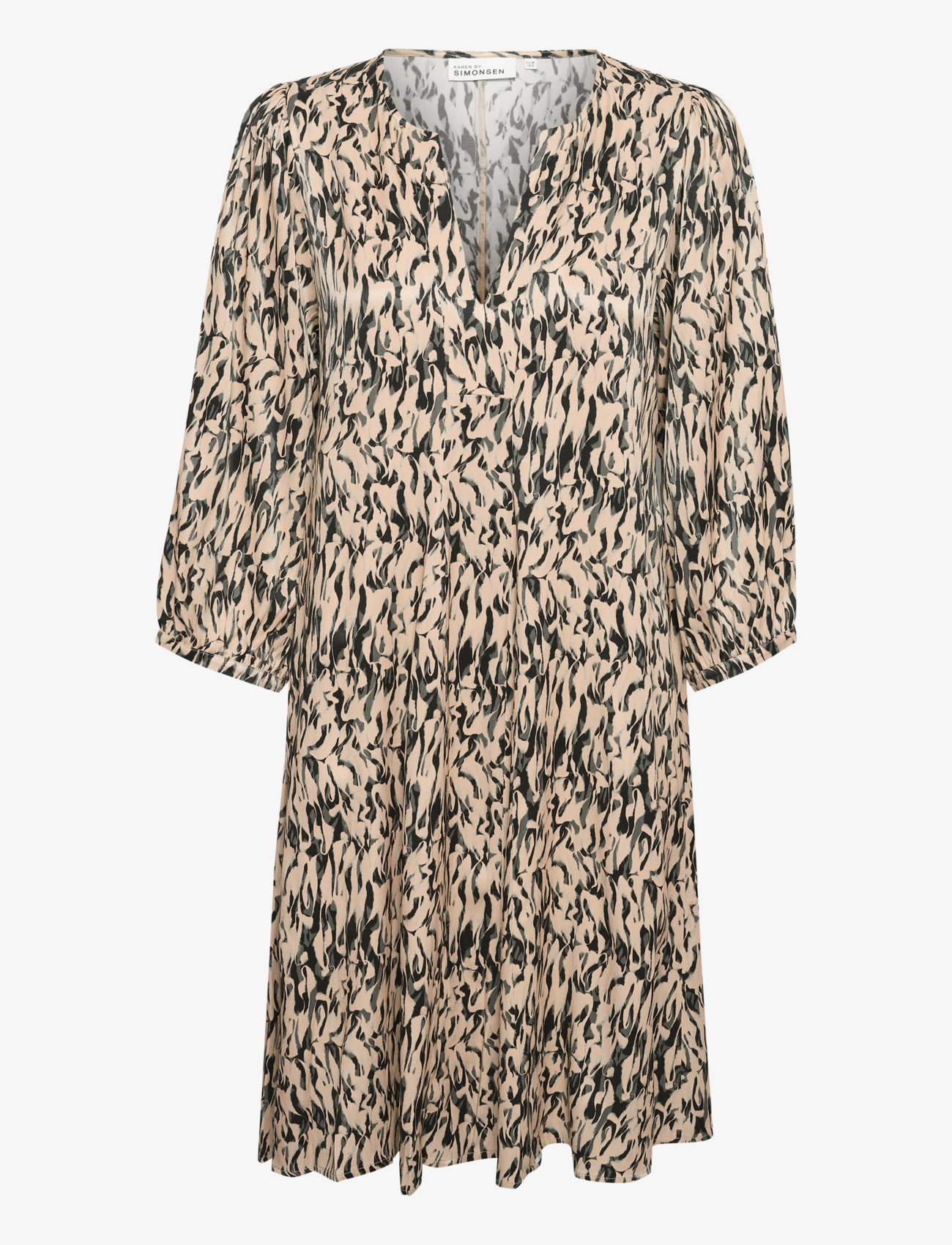 Karen By Simonsen NikoleKb Indie Dress - Riided - NIKOLE PRINT BLACK / beige