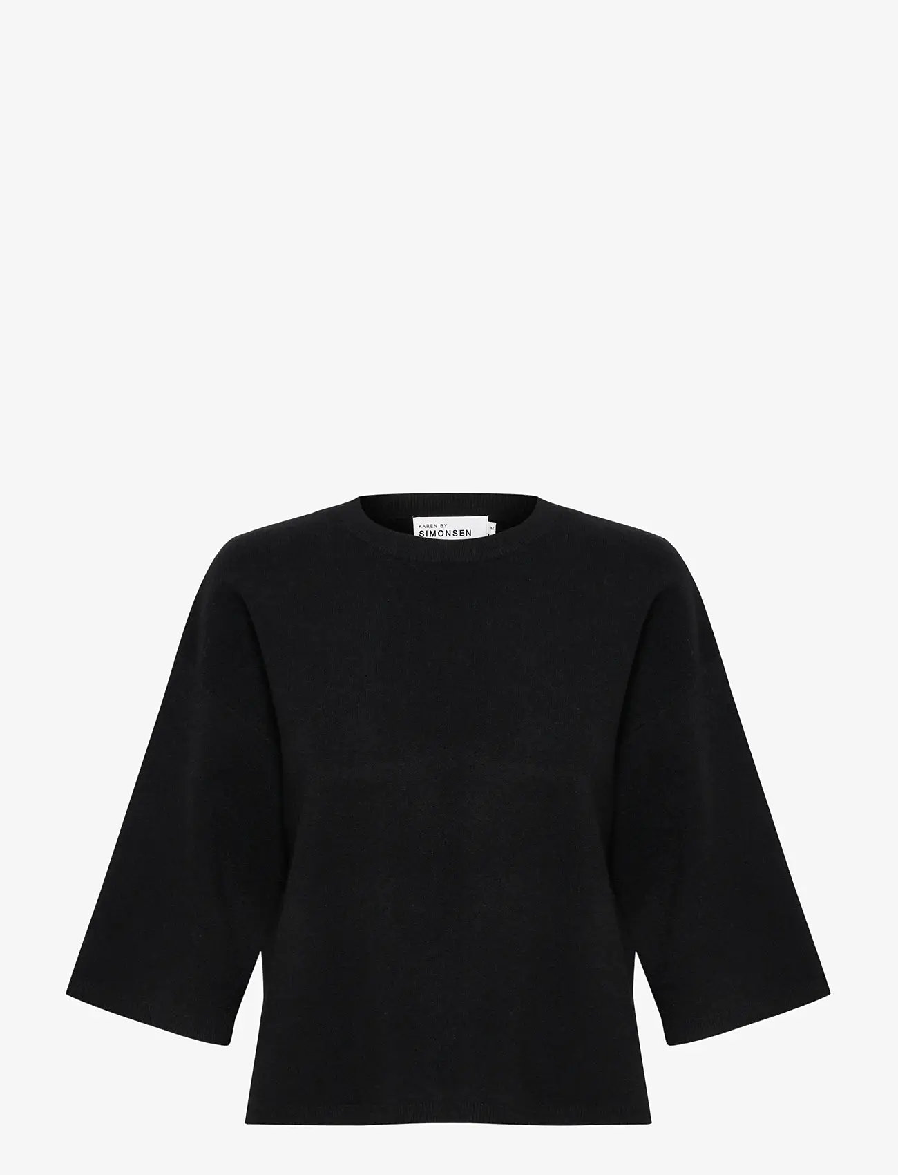 Karen By Simonsen - DoddieKB Knit Tee - sügisesed riided - meteorite - 0