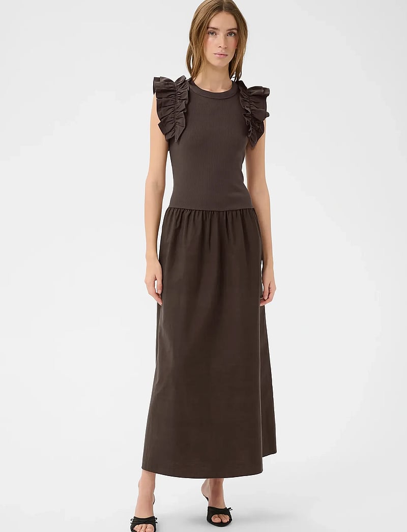 Karen By Simonsen - OdaKB Dress - maxikleider - chocolate martini - 3