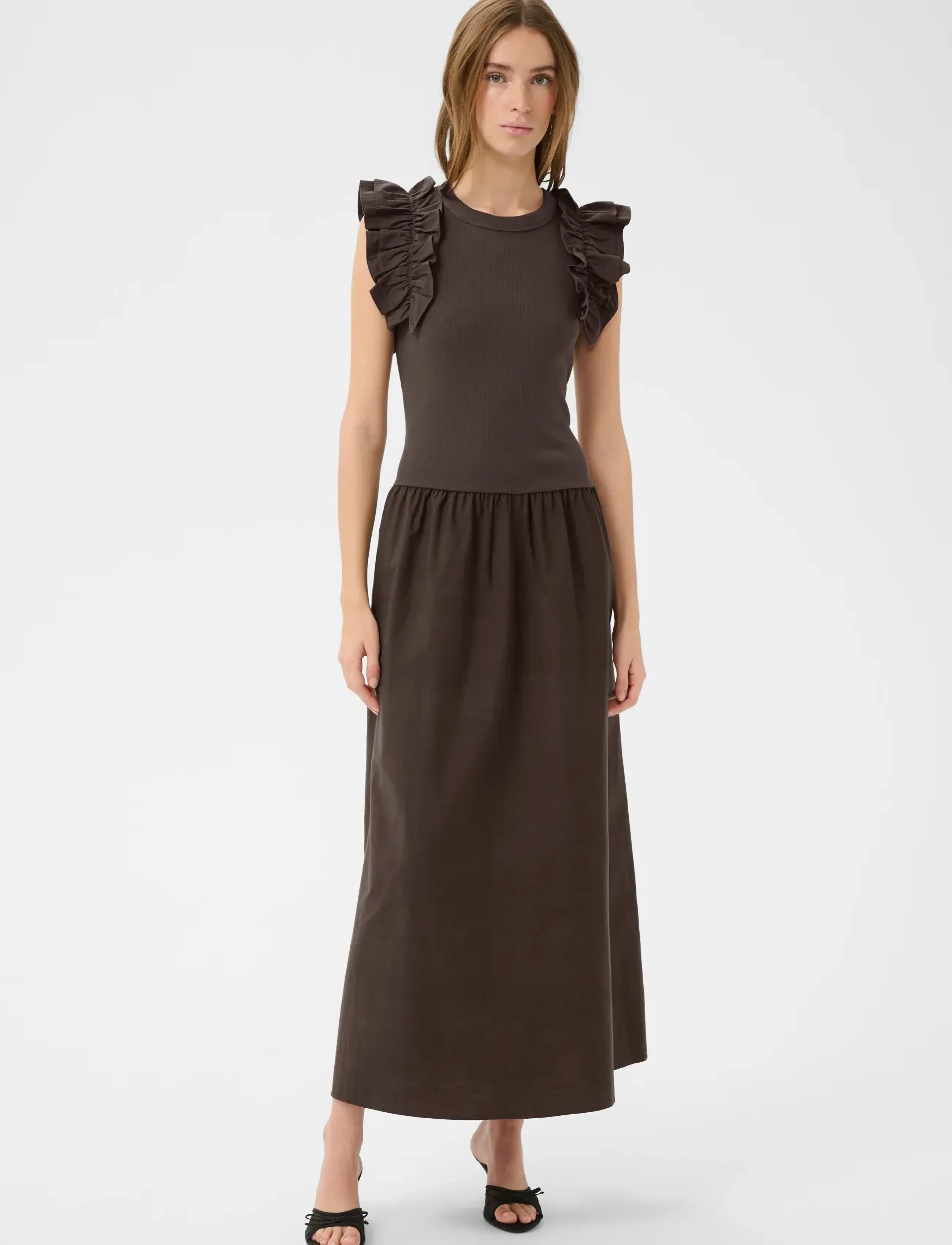 Karen By Simonsen - OdaKB Dress - maxi dresses - chocolate martini - 3