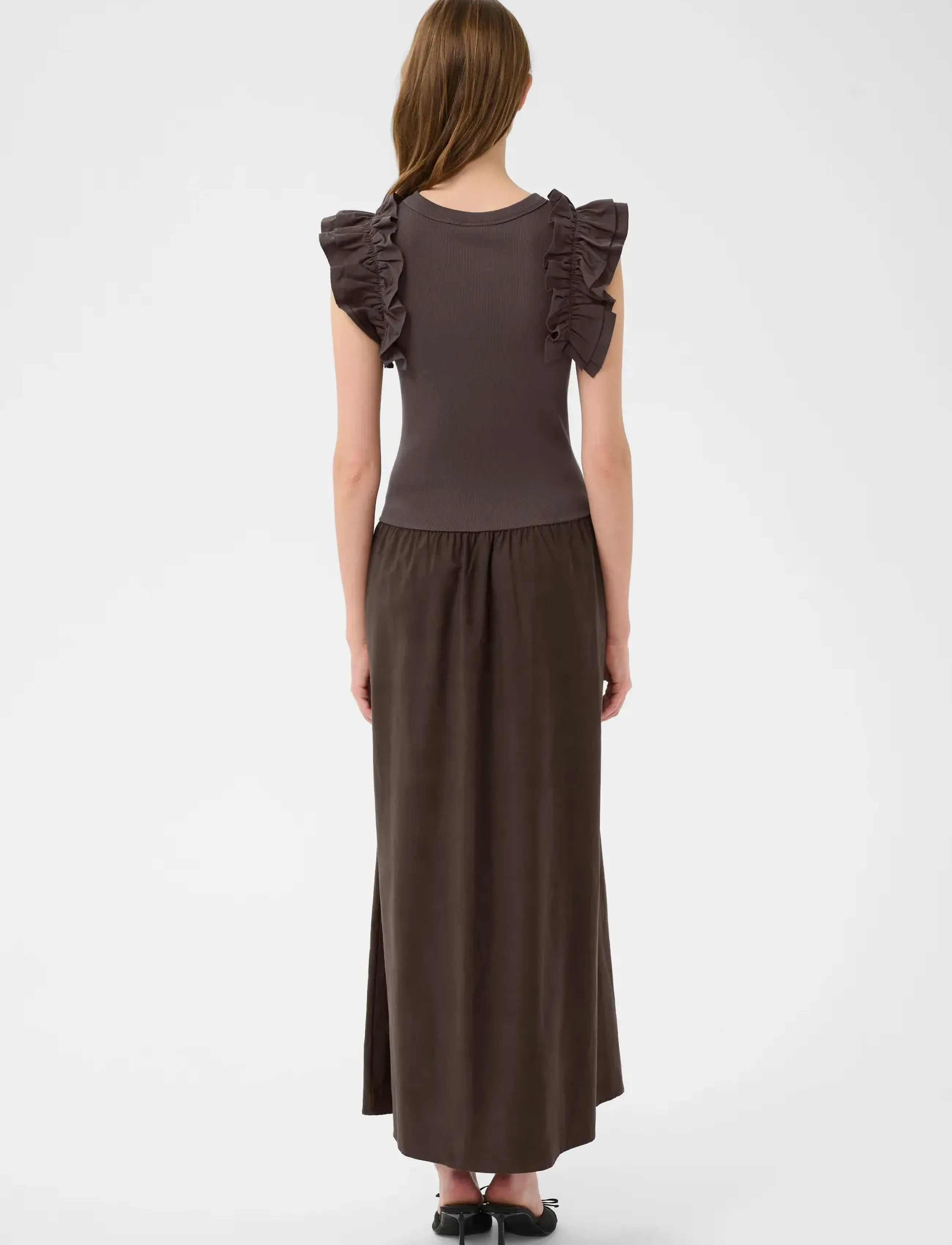 Karen By Simonsen - OdaKB Dress - maxi dresses - chocolate martini - 4