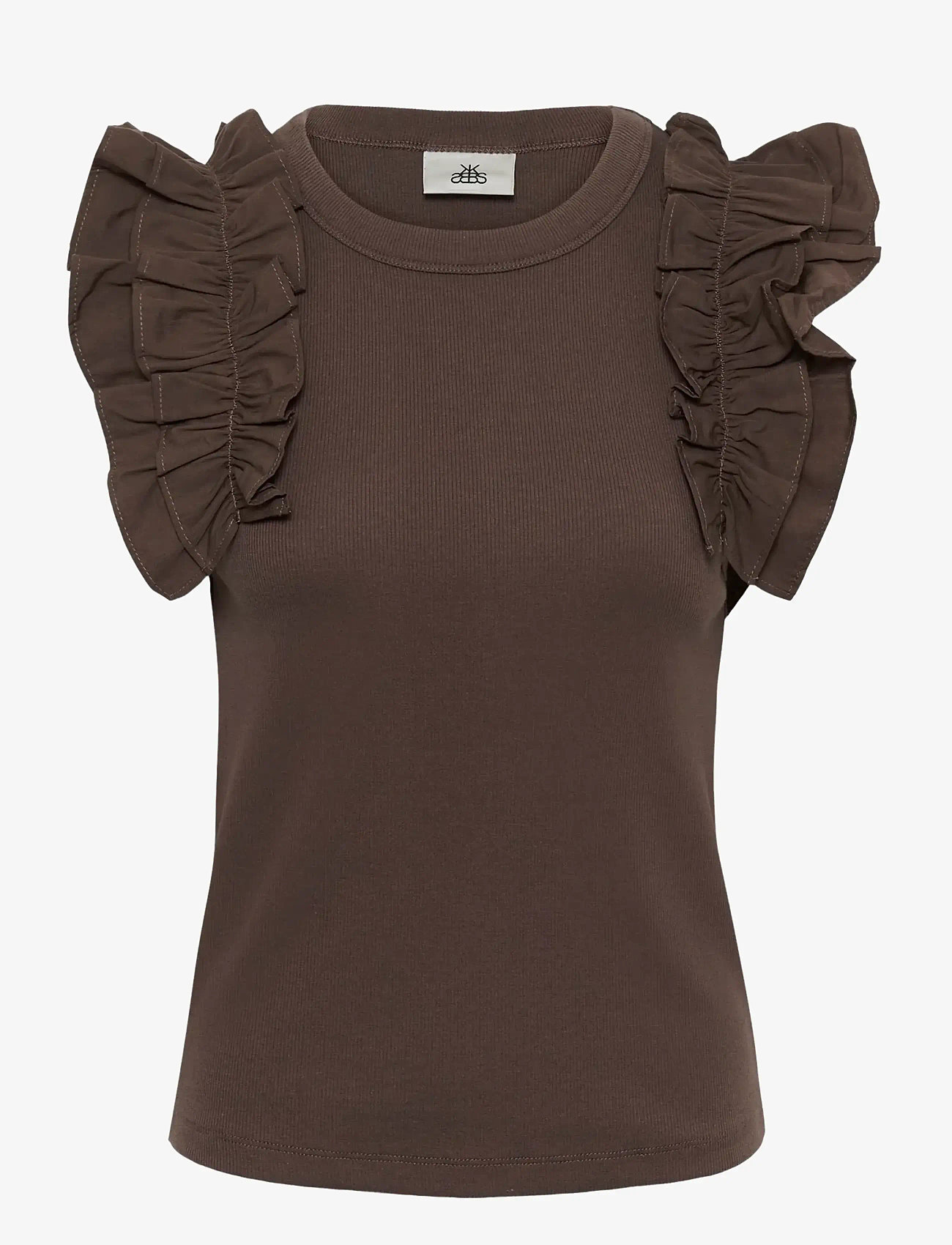 Karen By Simonsen - OdaKB Tank - t-shirts - chocolate martini - 1