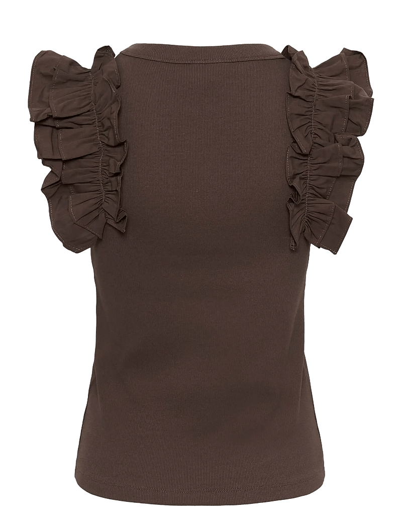 Karen By Simonsen - OdaKB Tank - t-shirts - chocolate martini - 2