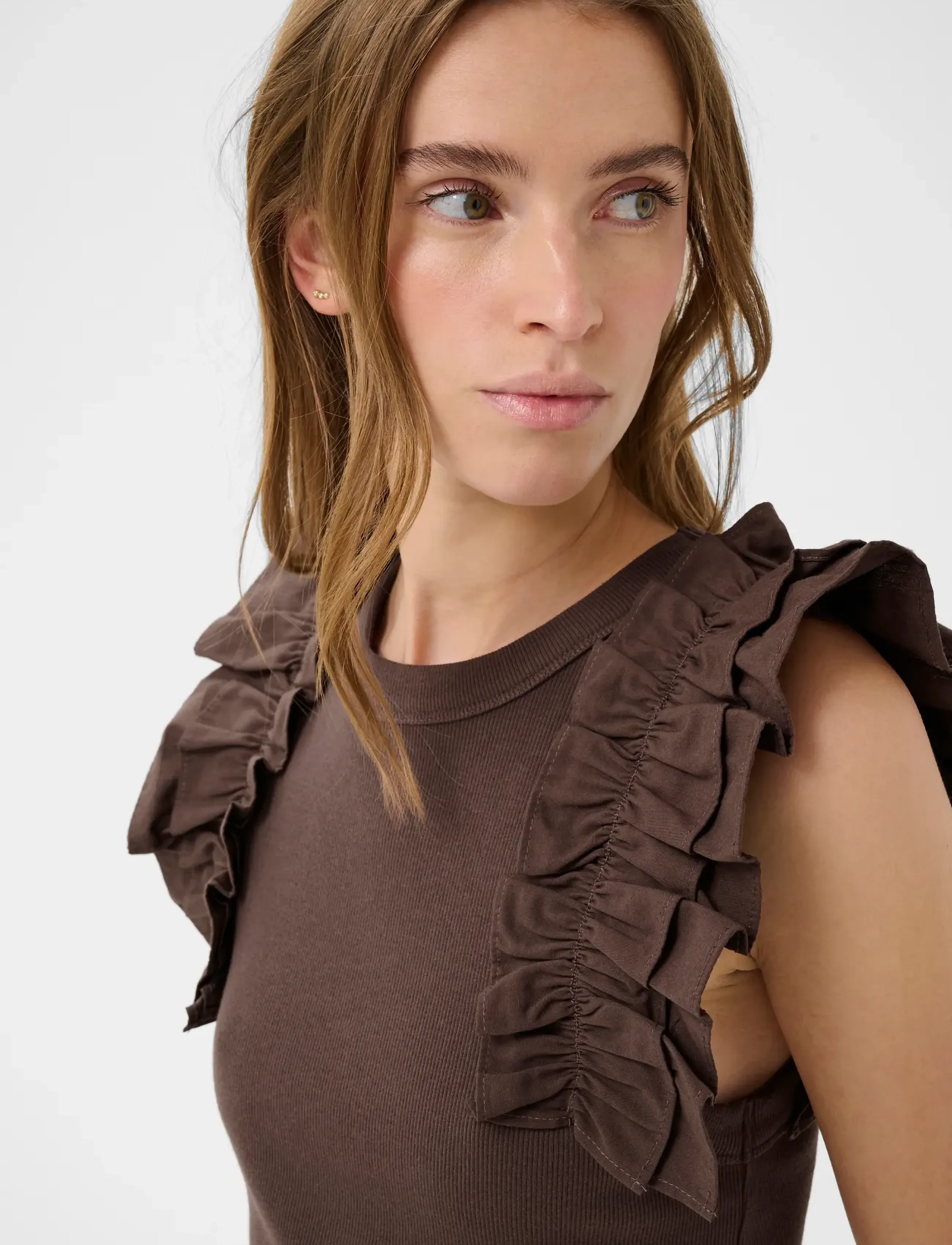 Karen By Simonsen - OdaKB Tank - t-shirts - chocolate martini - 5
