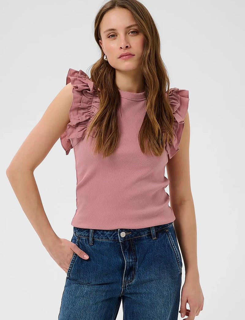Karen By Simonsen - OdaKB Tank - t-shirts - nostalgia rose - 0