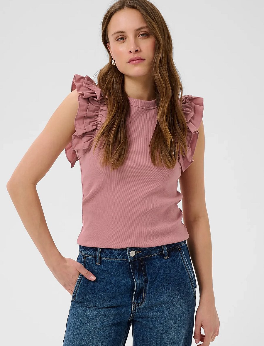 Karen By Simonsen - OdaKB Tank - t-shirts - nostalgia rose - 0