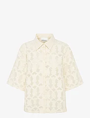 Karen By Simonsen - OrkideKB Shirt - kortærmede skjorter - egret - 0