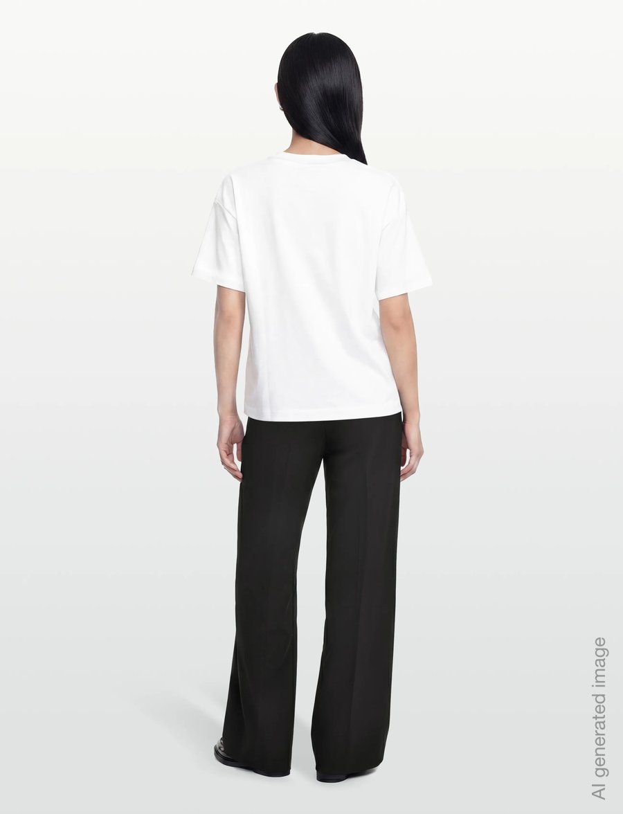 Karen By Simonsen - NoomaKB Solid Tee - t-shirts - bright white - 4