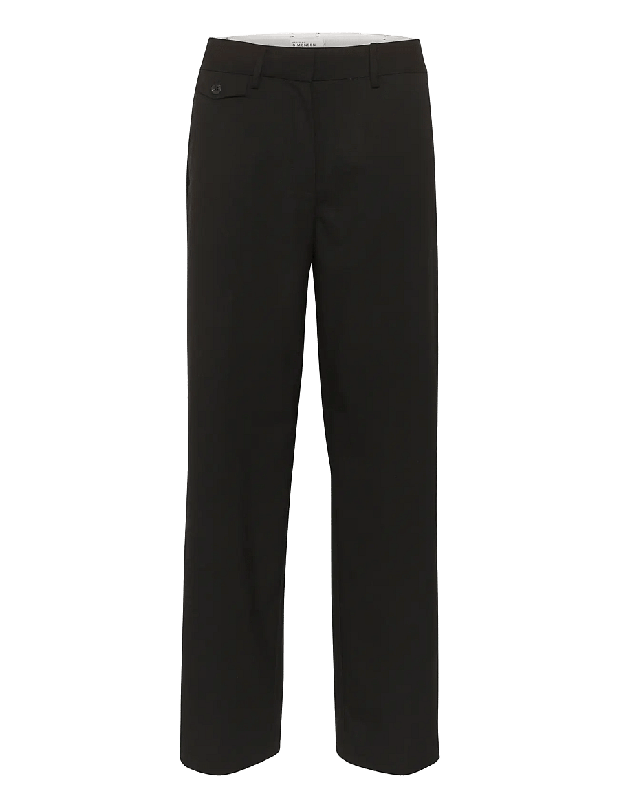 Karen By Simonsen - KBMilano Solid Pants - dressbukser - meteorite - 1