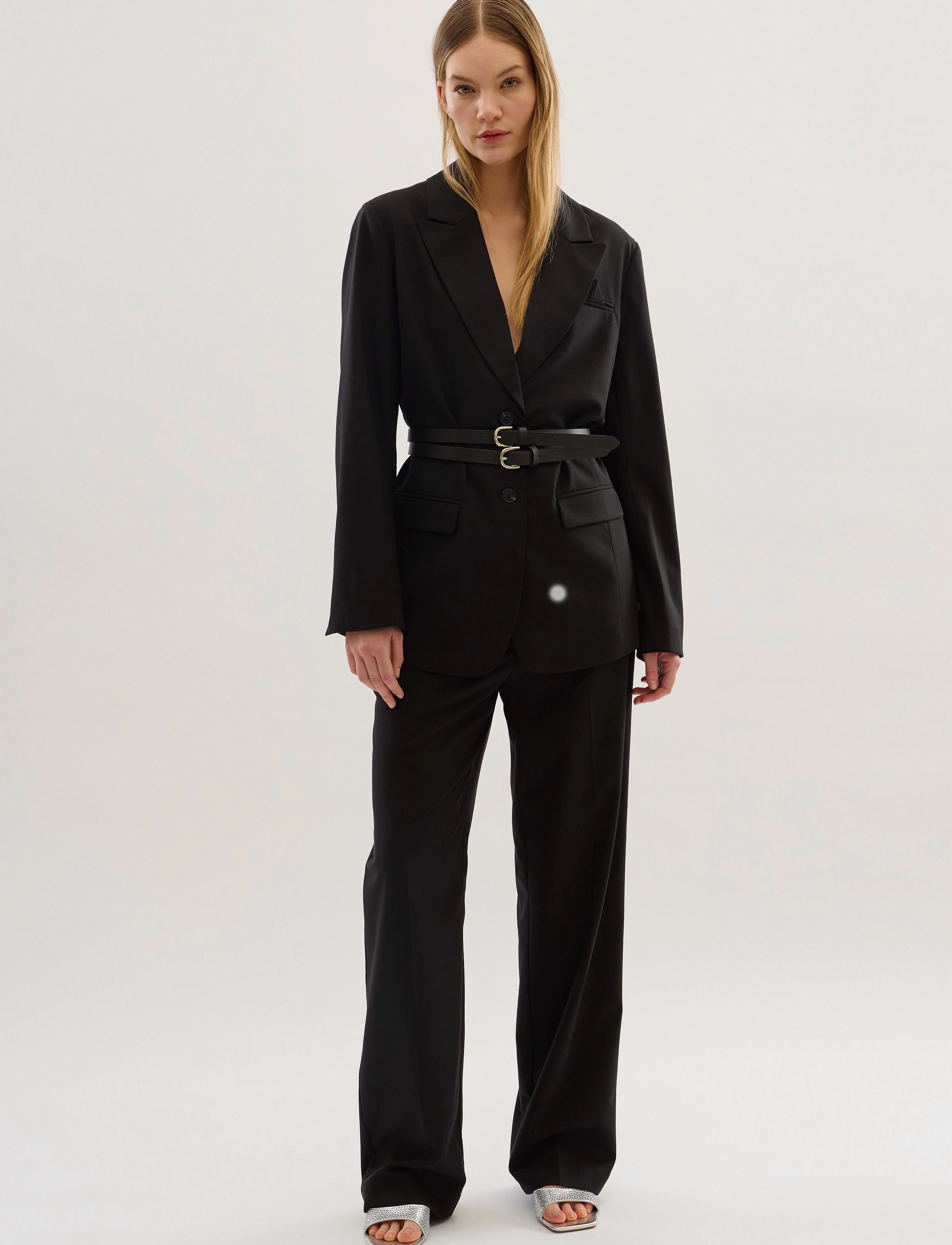 Karen By Simonsen - KBMilano Solid Pants - puvunhousut - meteorite - 3