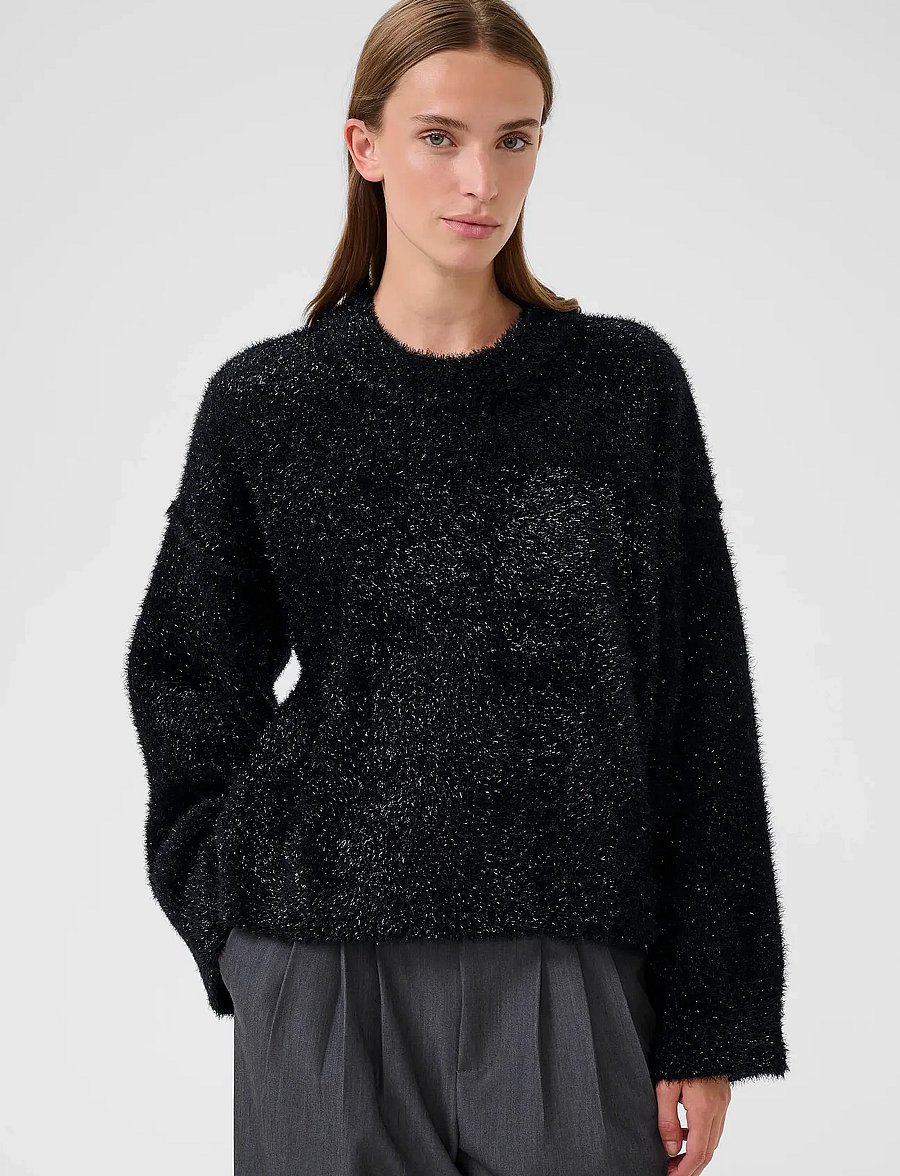 Karen By Simonsen - KBSada Knit - striktrøjer - meteorite - 0