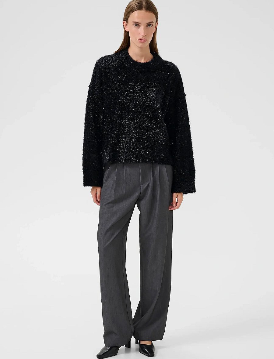 Karen By Simonsen - KBSada Knit - striktrøjer - meteorite - 3