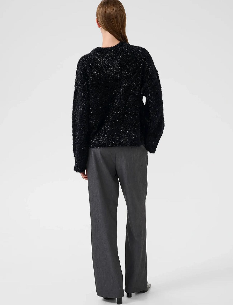 Karen By Simonsen - KBSada Knit - striktrøjer - meteorite - 4