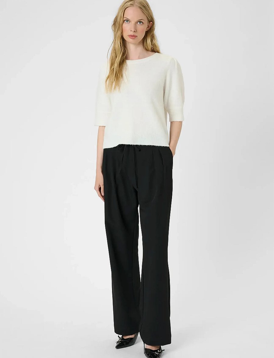 Karen By Simonsen - KBNoabelle Plain Pullover - striktrøjer - egret - 3