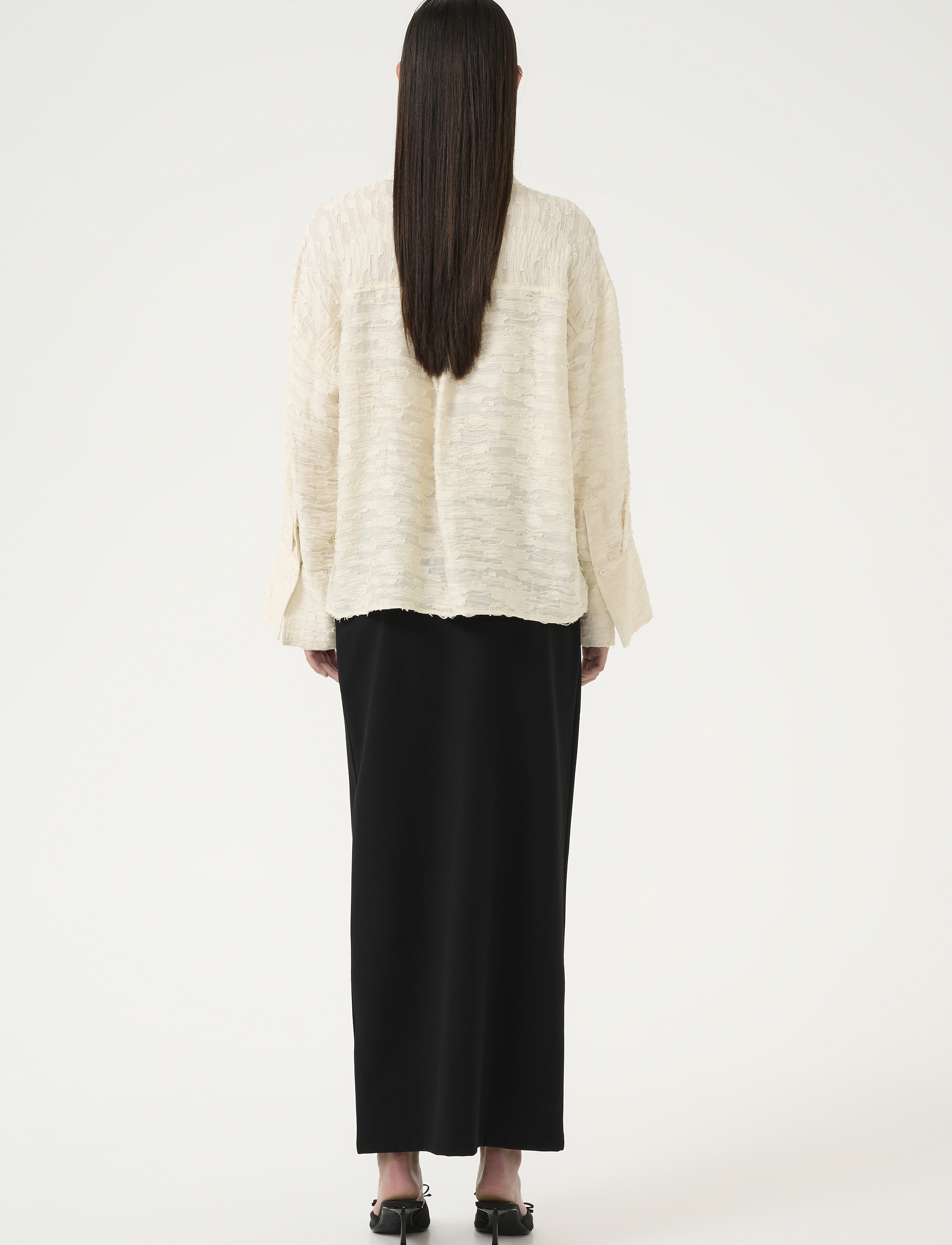 Karen By Simonsen - KBRoberta Shirt - langærmede skjorter - egret - 4