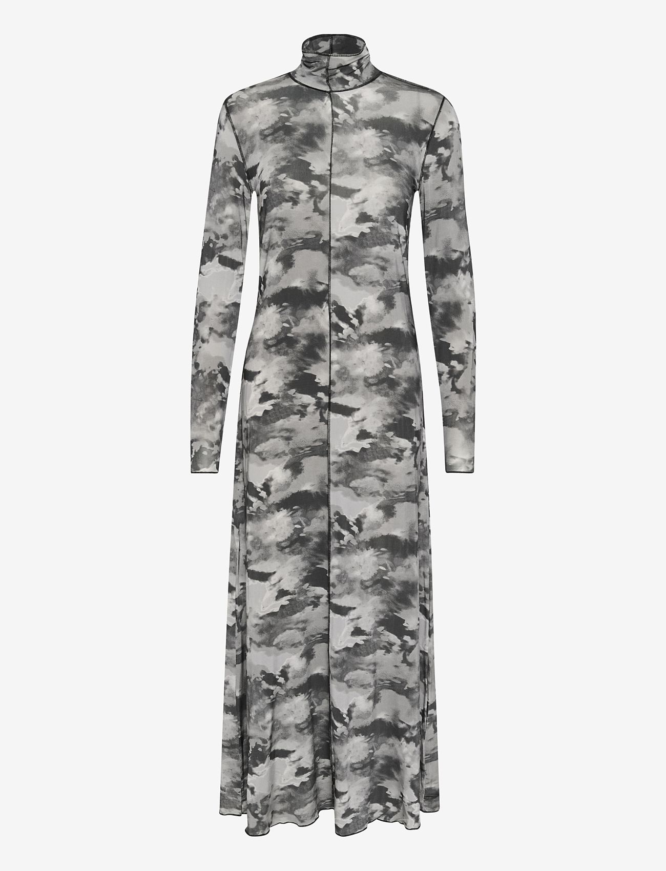 Karen By Simonsen - KBRosalina Dress - t-shirt-kleider - roselina print grey - 0