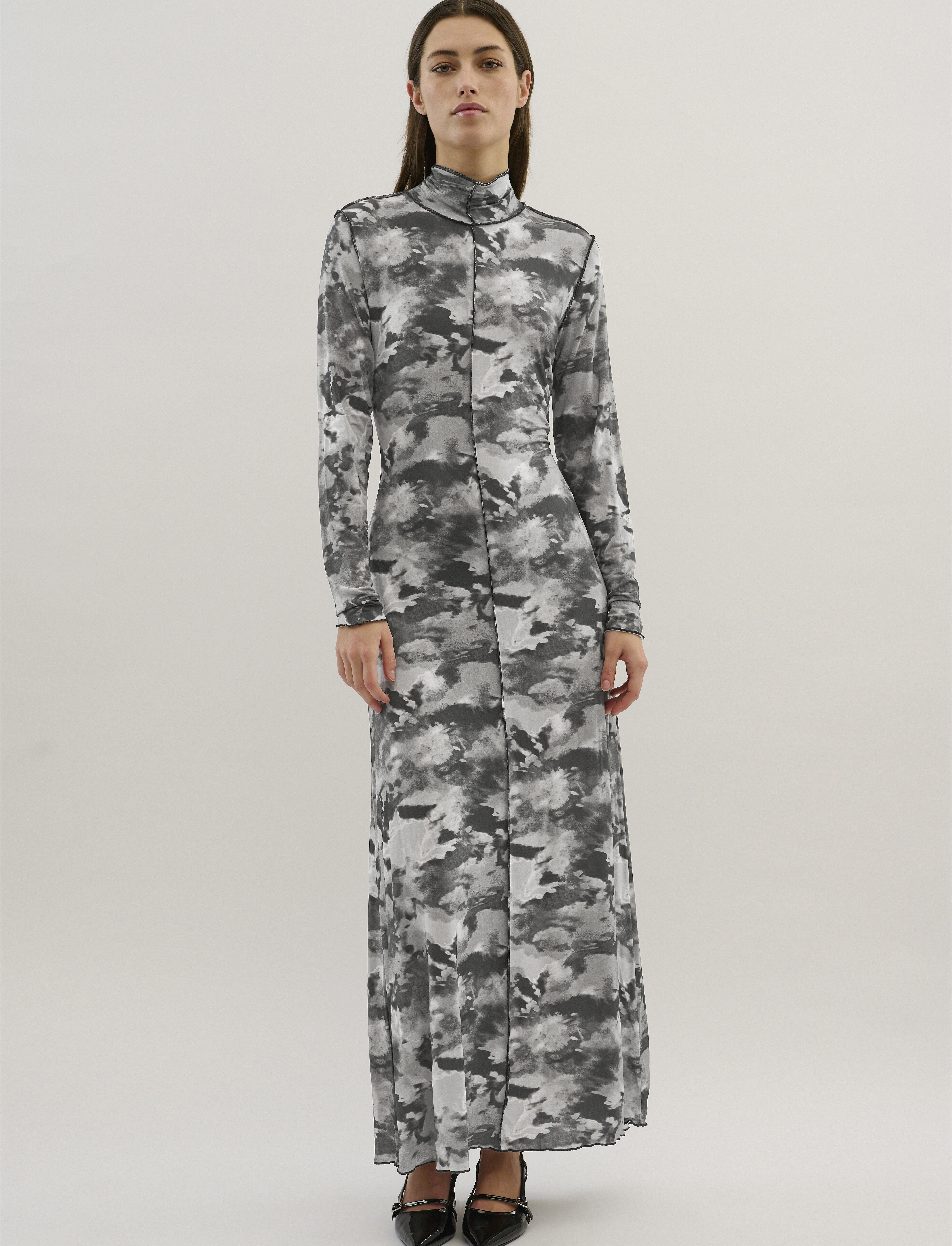 Karen By Simonsen KBRosalina Dress - T-shirtkjoler - ROSELINA PRINT GREY / grey