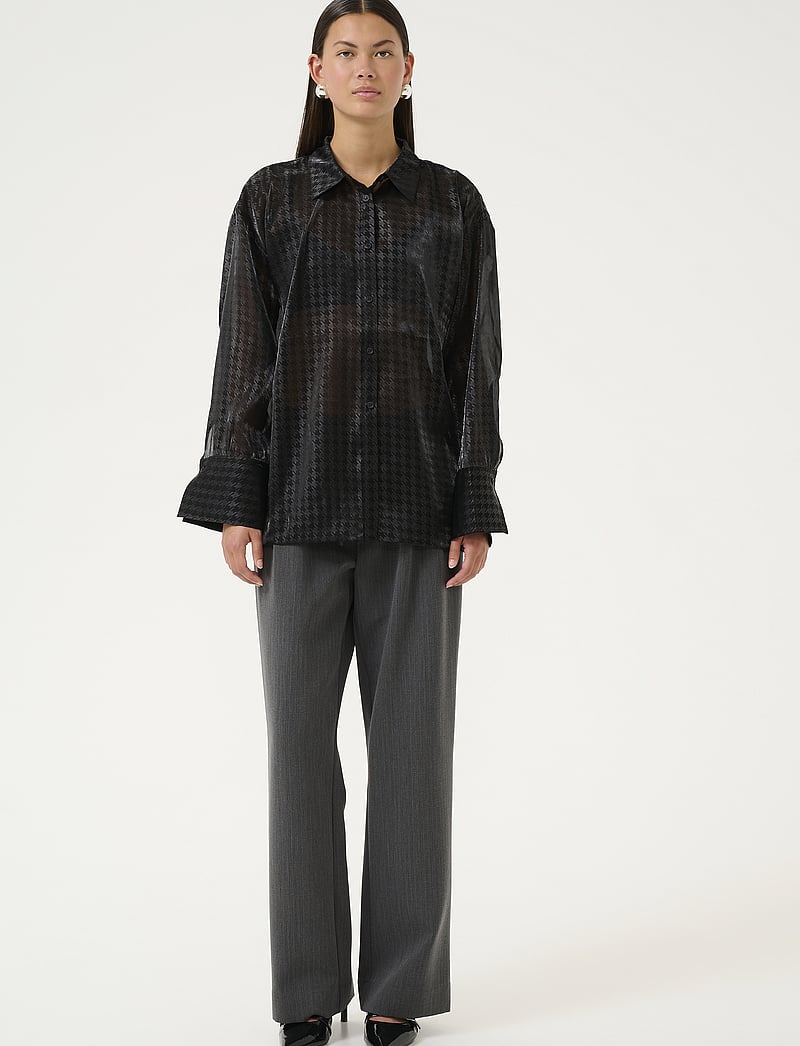 Karen By Simonsen - KBRafaella Shirt - långärmade skjortor - simply taupe - 3