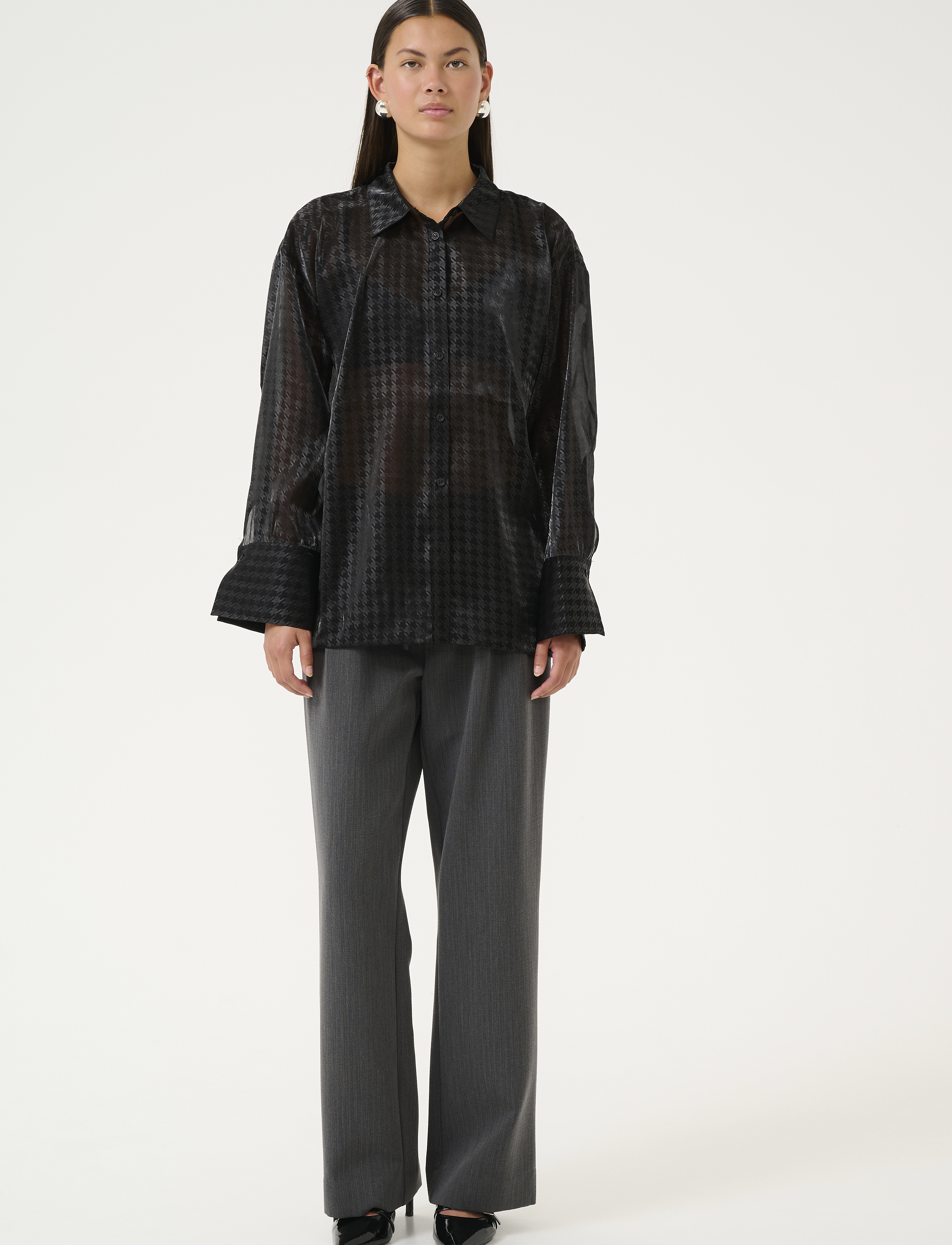 Karen By Simonsen - KBRafaella Shirt - langærmede skjorter - simply taupe - 3