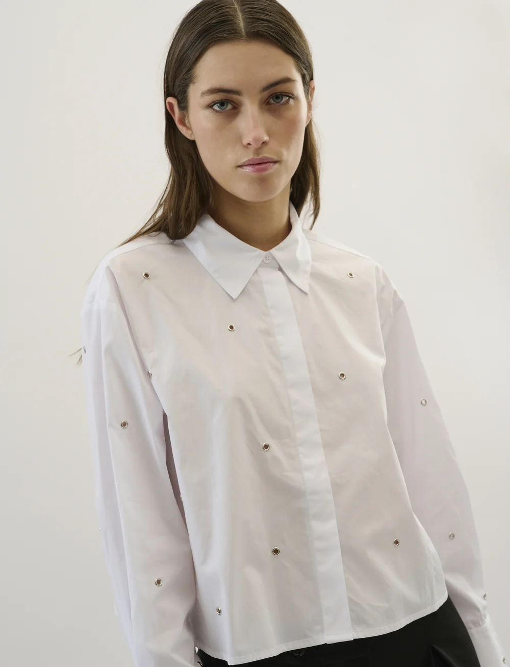 Karen By Simonsen - KBRoysin Short Shirt - koszule z długimi rękawami - bright white - 0