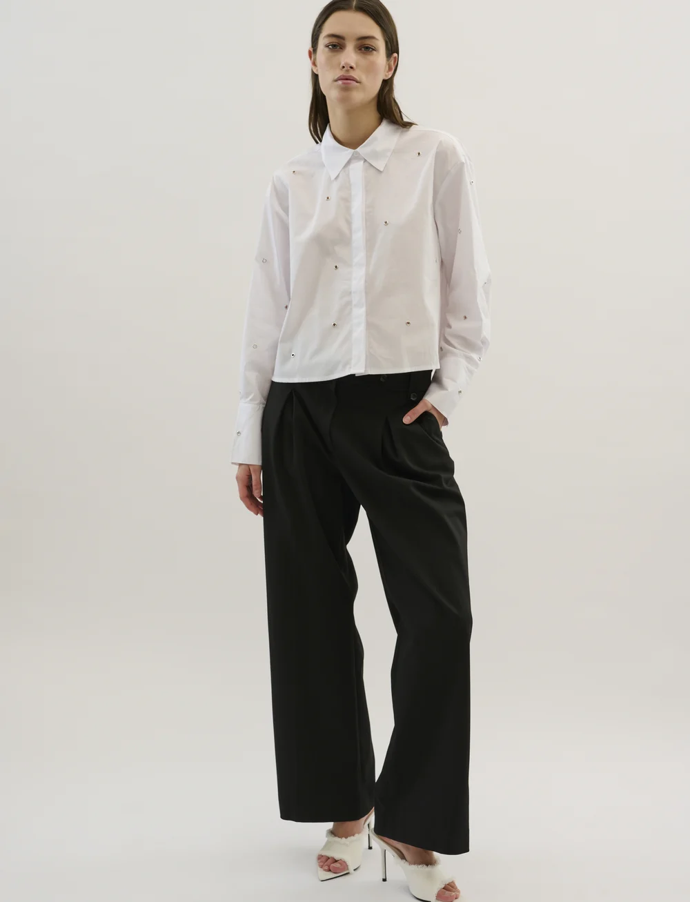 Karen By Simonsen - KBRoysin Short Shirt - koszule z długimi rękawami - bright white - 3