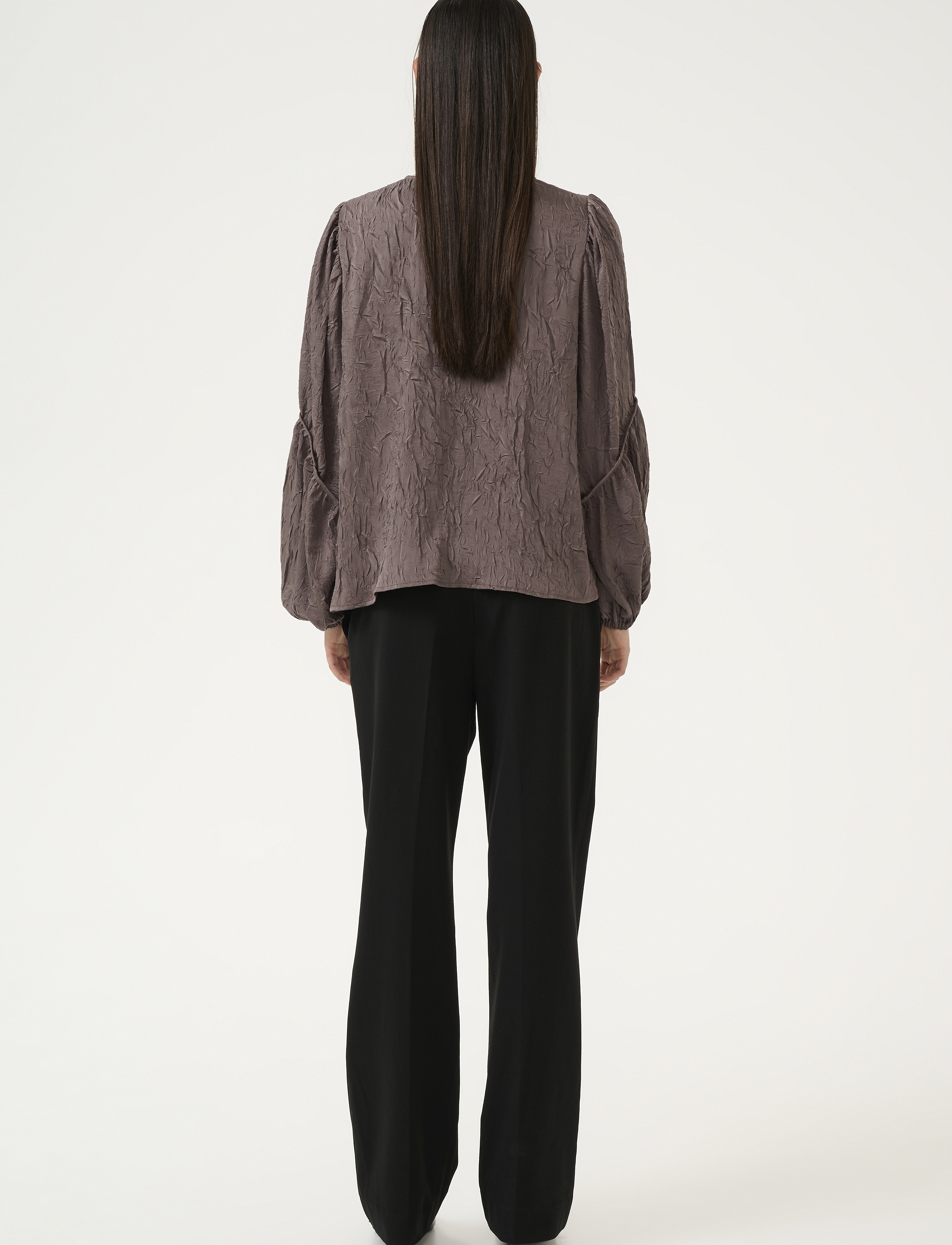 Karen By Simonsen - KBRaya Blouse - langærmede bluser - plum truffle - 4