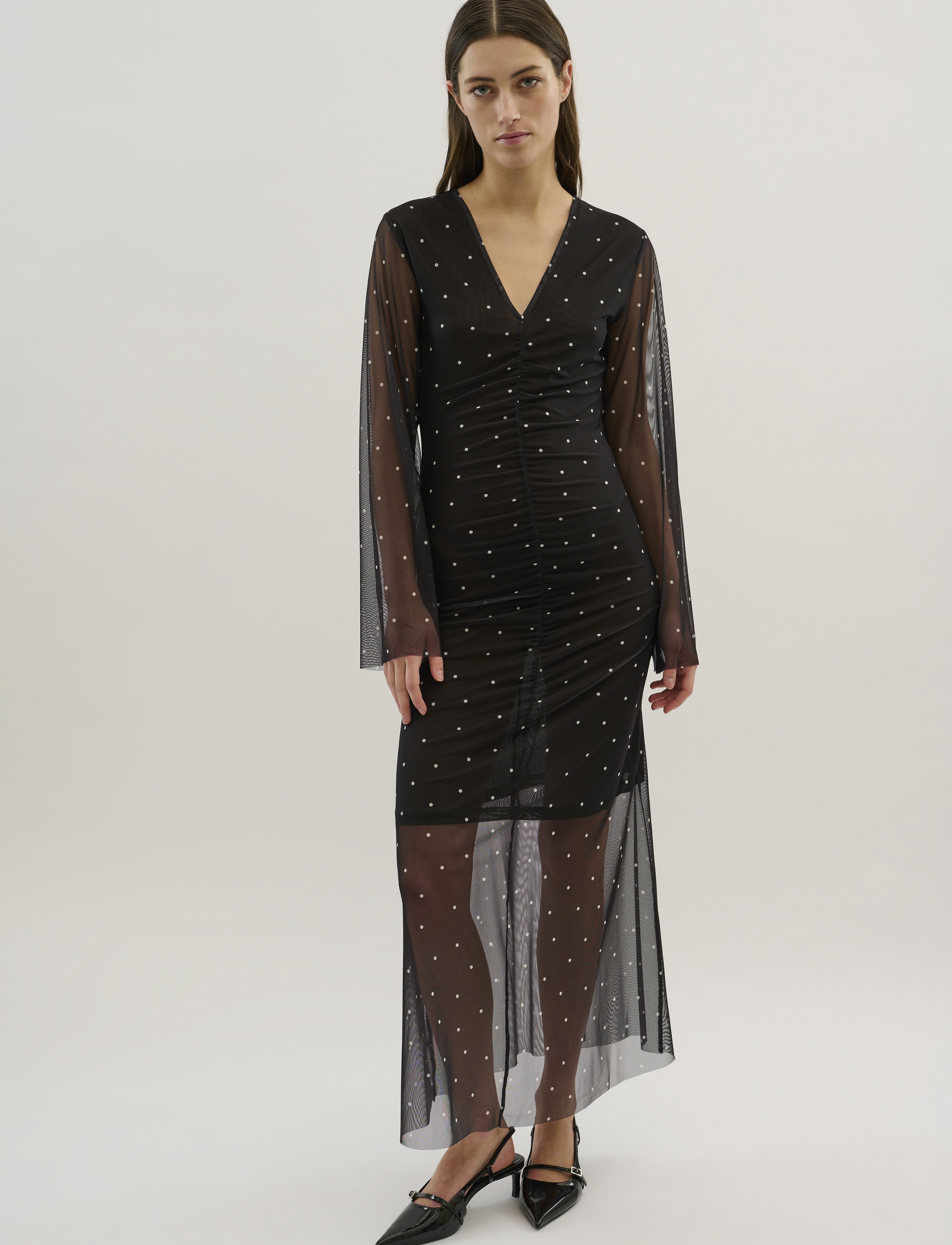 Karen By Simonsen - KBReem Dress - festtøj til outletpriser - reem dot print - 3