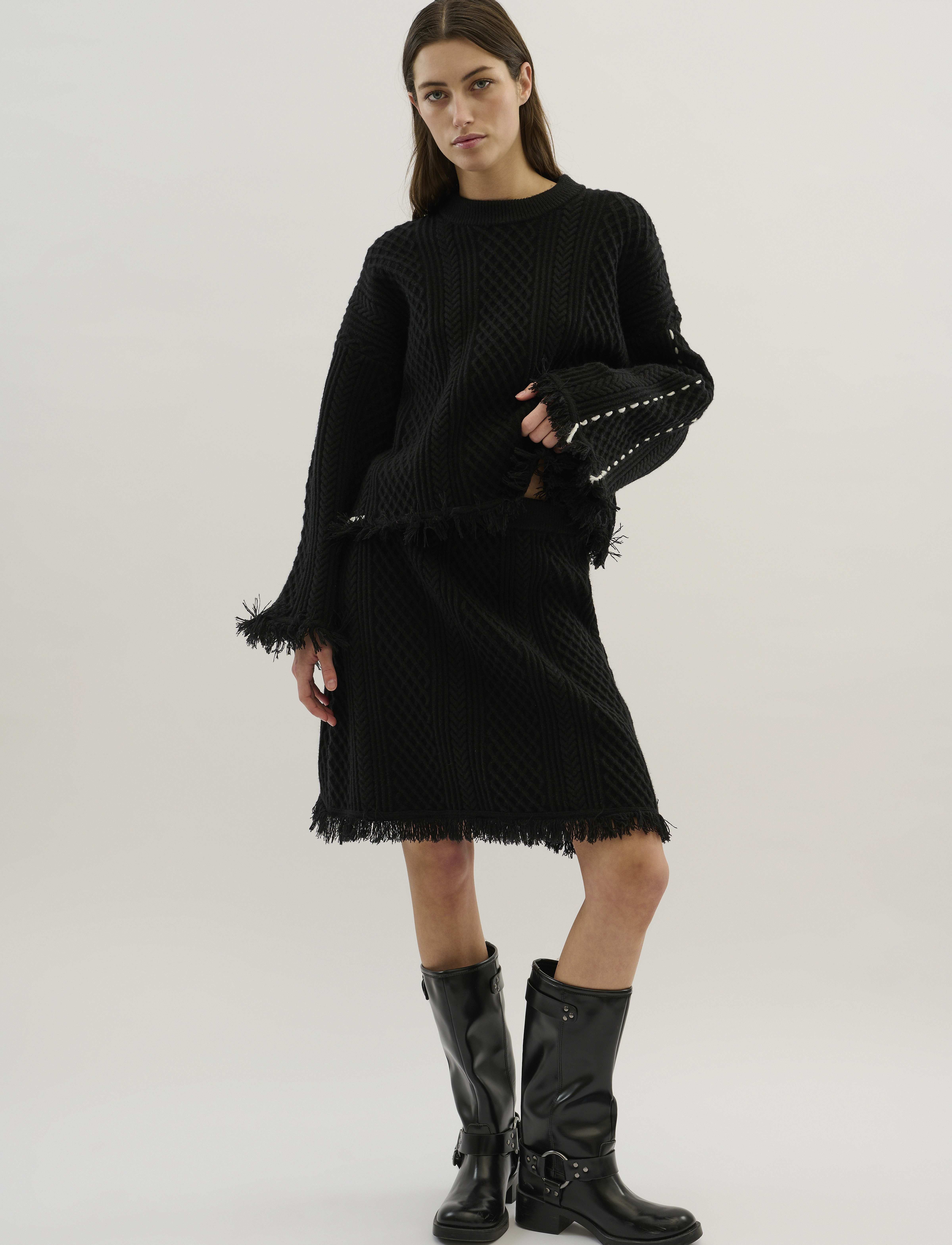Karen By Simonsen - KBRollana Skirt - korte nederdele - meteorite - 3