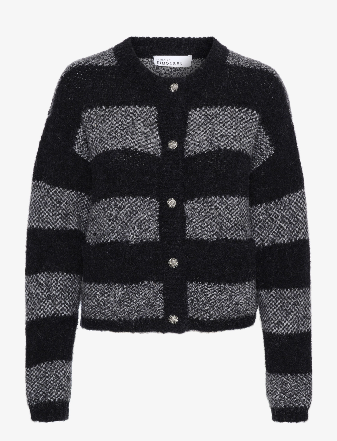 Karen By Simonsen KBRullja Cardigan - Stickat - METEORITE / grey
