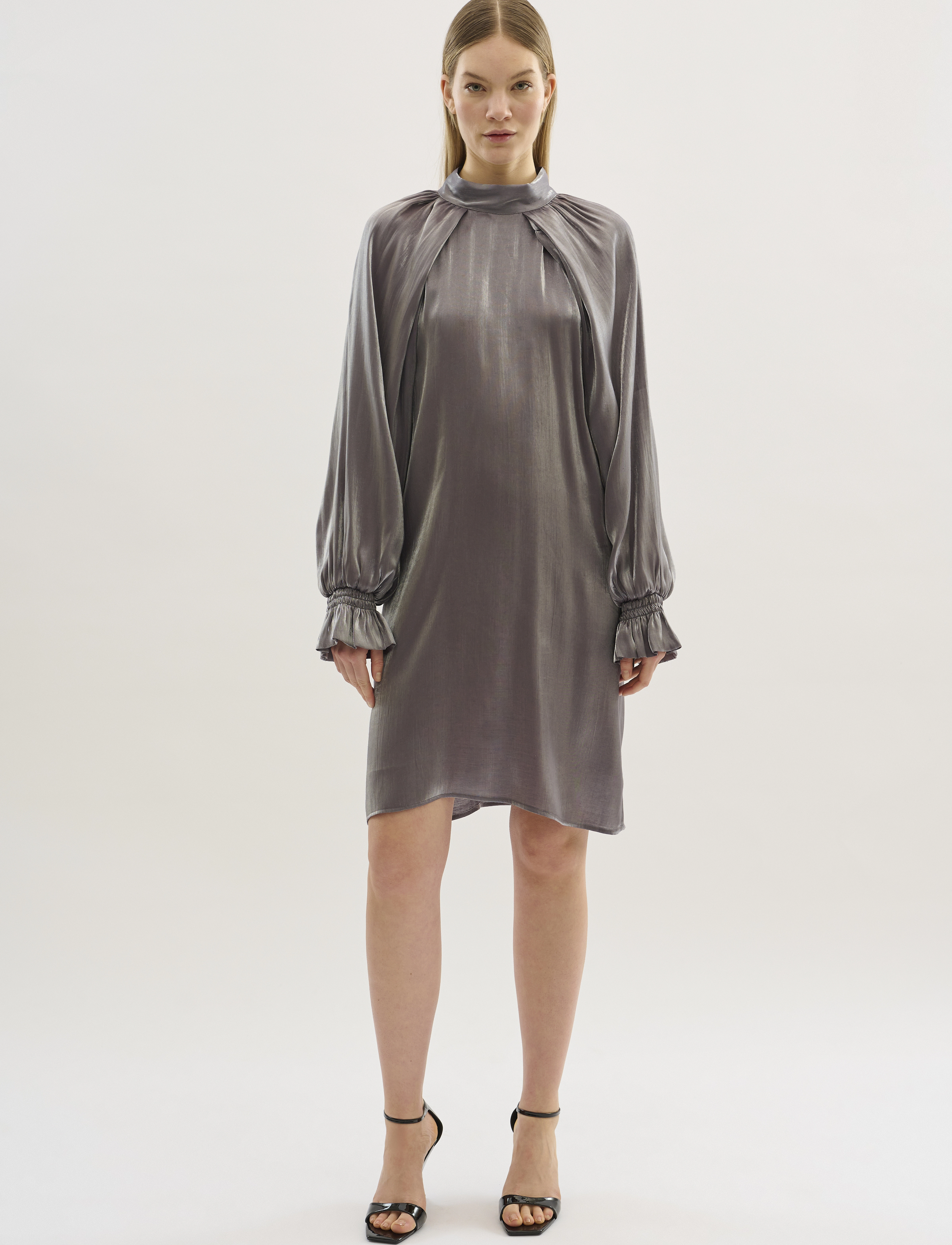 Karen By Simonsen - KBSacha Lotta Dress - festkjoler - thunderstorm - 3