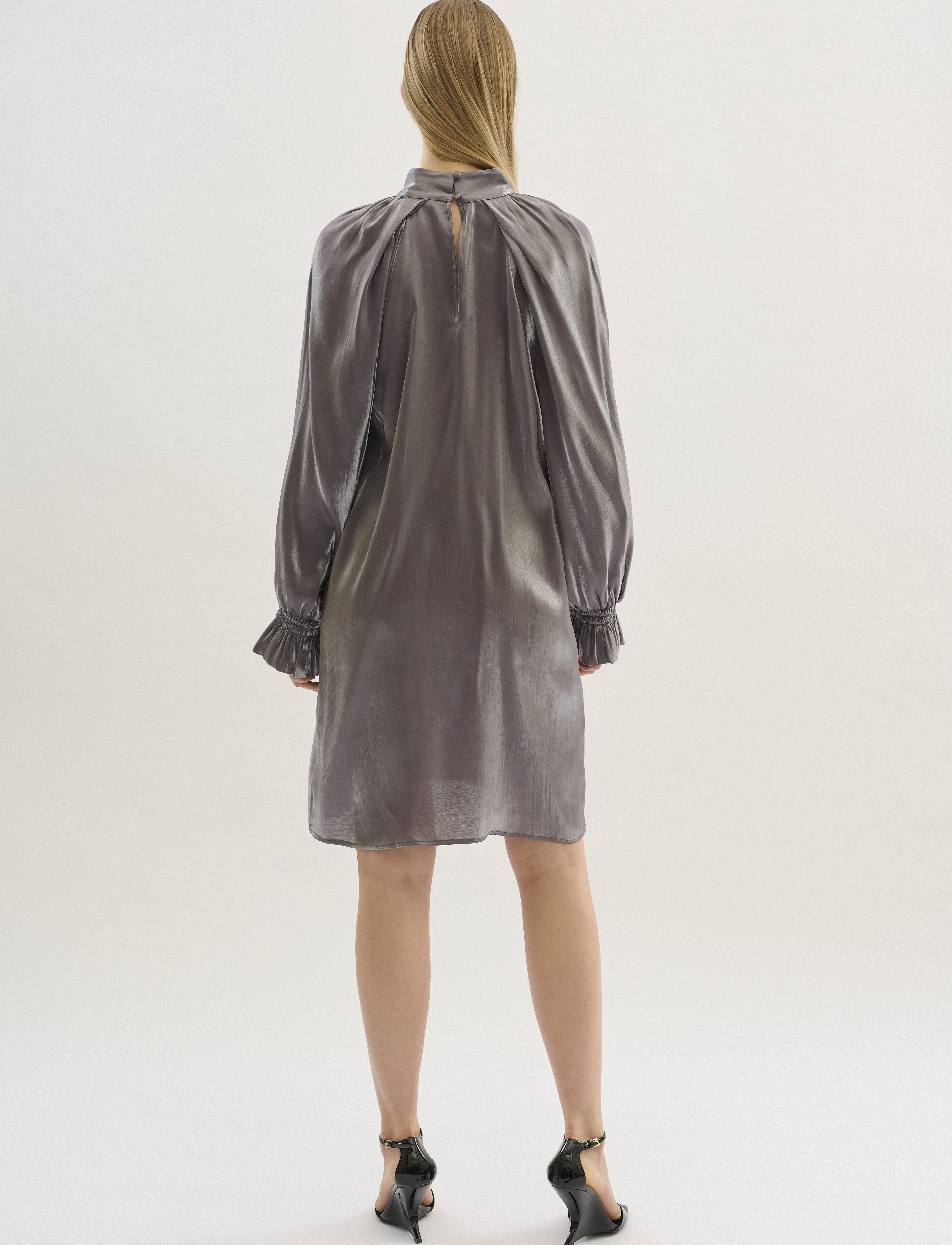 Karen By Simonsen - KBSacha Lotta Dress - festkjoler - thunderstorm - 4