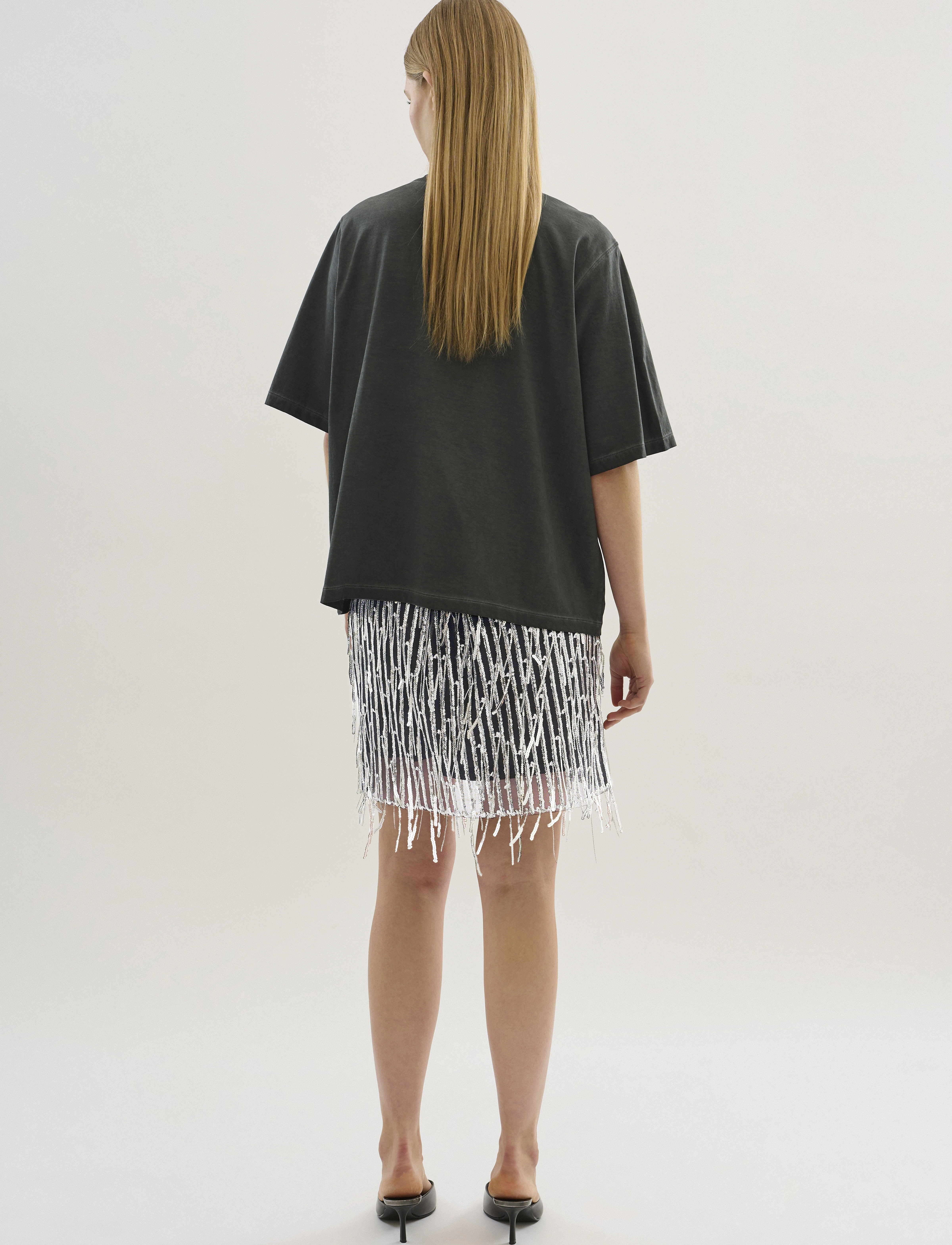 Karen By Simonsen - KBSandie Skirt - korte nederdele - silver - 4