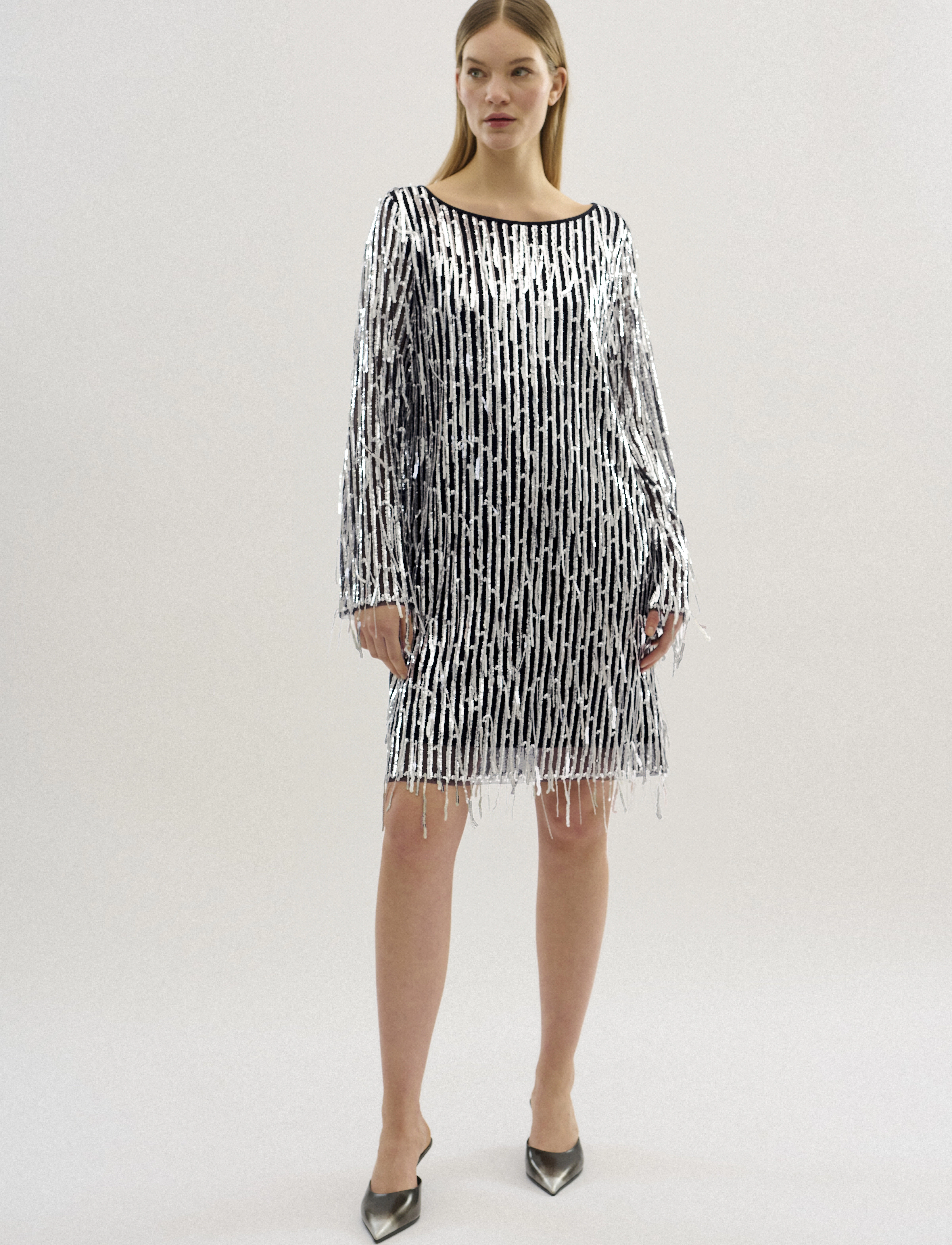 Karen By Simonsen - KBSandie Dress - paillettenkleider - silver - 3