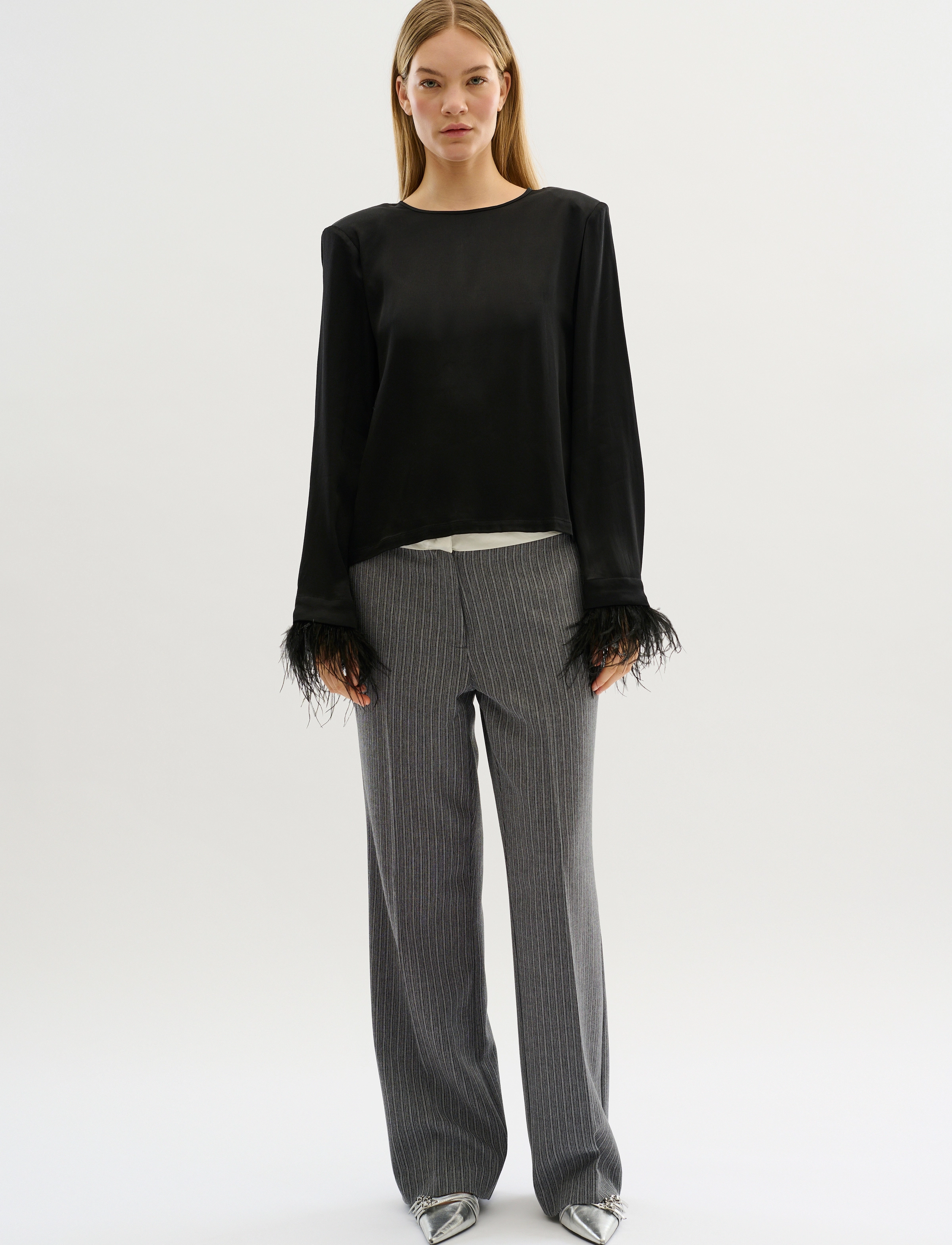 Karen By Simonsen - KBStella Blouse - langærmede bluser - meteorite - 3