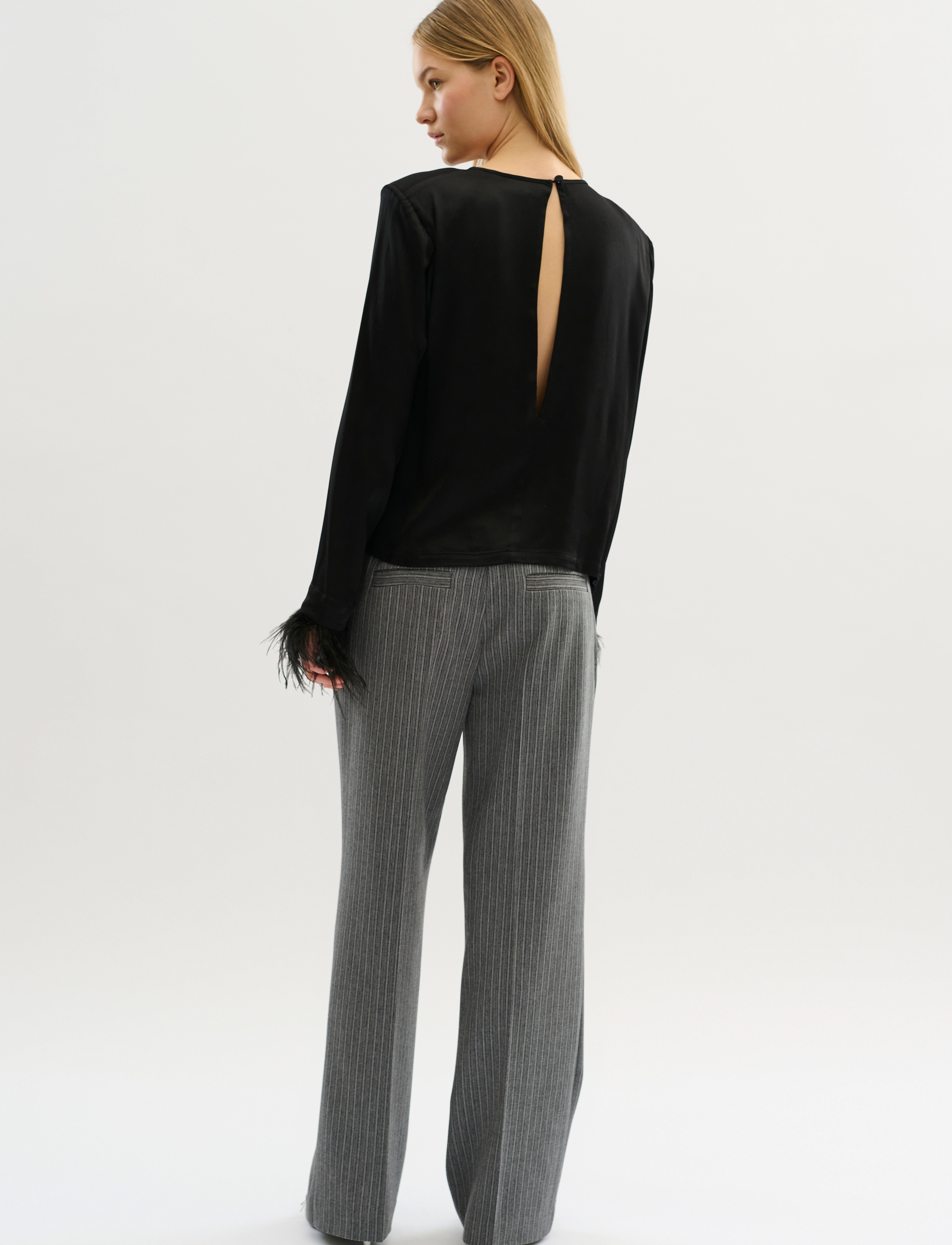 Karen By Simonsen - KBStella Blouse - langærmede bluser - meteorite - 4