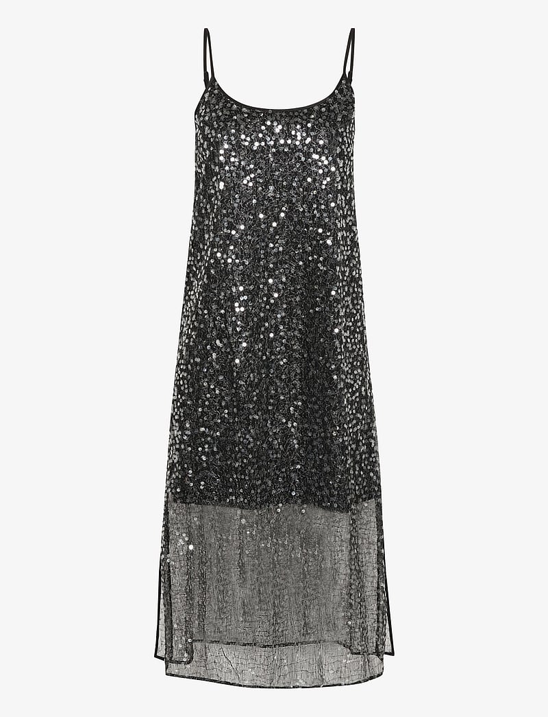 Karen By Simonsen - KBSigne Dress - pailletkjoler - meteorite - 1