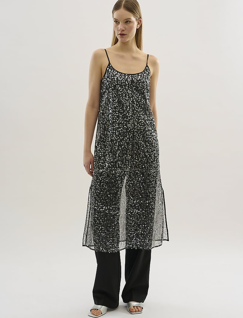 Karen By Simonsen - KBSigne Dress - pailletkjoler - meteorite - 3